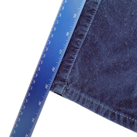 Anthropologie Pilcro & The Letterpress Sz 28 Serif Blue Velour Cord Skinny Pant - Picture 9 of 9